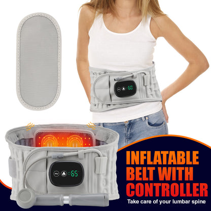 Inflatable Vibrating Red Light Lower Back Therapy Belt